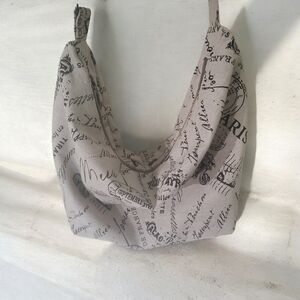 Hsndmade Elegant Scripted Women's Hobo Bag